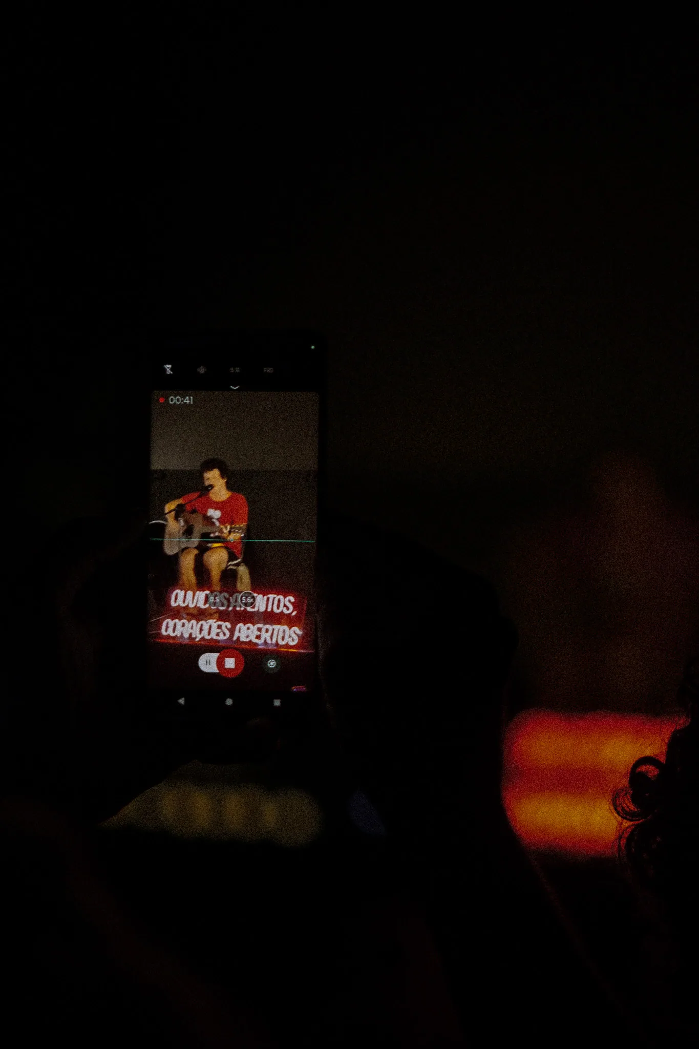 Celular registra a atmosfera de uma noite do Tranquilo