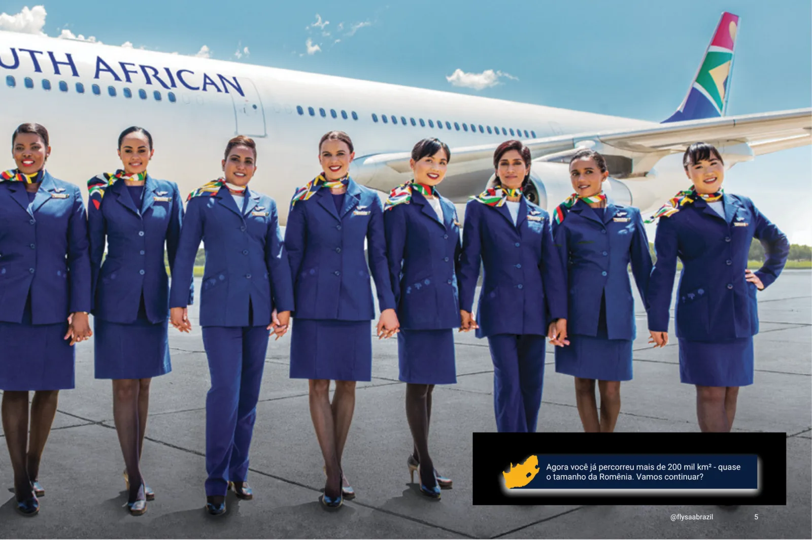 Página 5 do catálogo da South African Airways